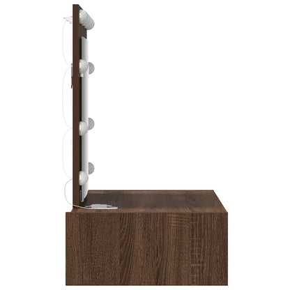 Tavolo Da Trucco Marrone 60 X 40 X 70 Cm Legno Multistrato