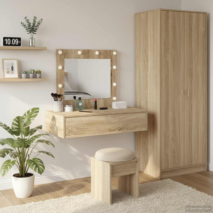 Tavolo Da Trucco Marrone Legno Multistrato