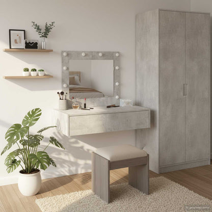 Tavolo Da Trucco Marrone Legno Multistrato