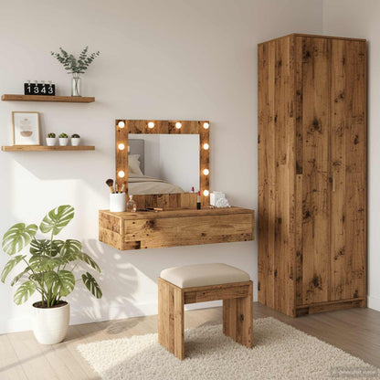 Tavolo Da Trucco Marrone Legno Multistrato