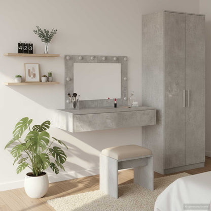 Tavolo Da Trucco Marrone Legno Multistrato