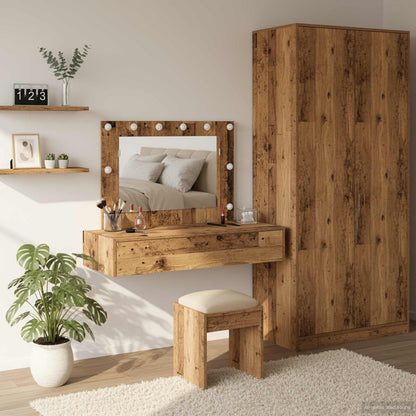 Tavolo Da Trucco Marrone Legno Multistrato