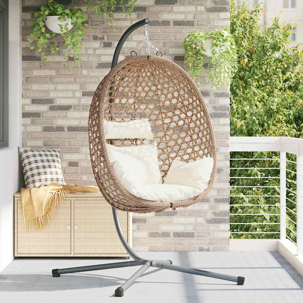 Sedia Uovo Sospesa 104 X 100 X 191 Cm Polyrattan
