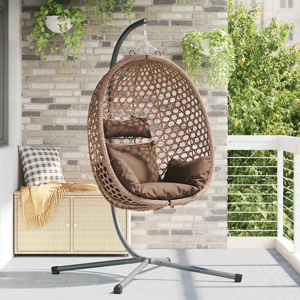 Sedia Uovo Sospesa 104 X 100 X 191 Cm Polyrattan