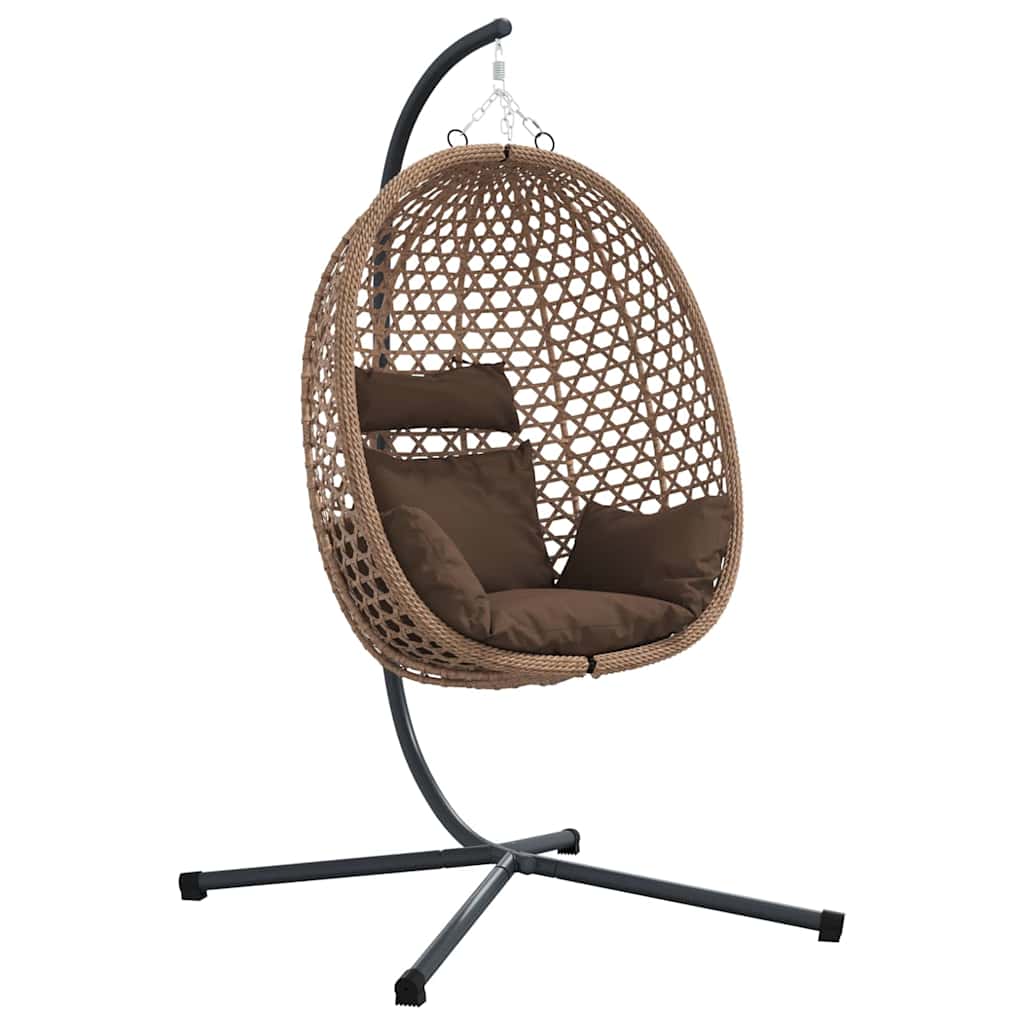 Sedia Uovo Sospesa 104 X 100 X 191 Cm Polyrattan