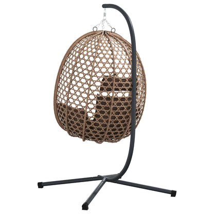 Sedia Uovo Sospesa 104 X 100 X 191 Cm Polyrattan
