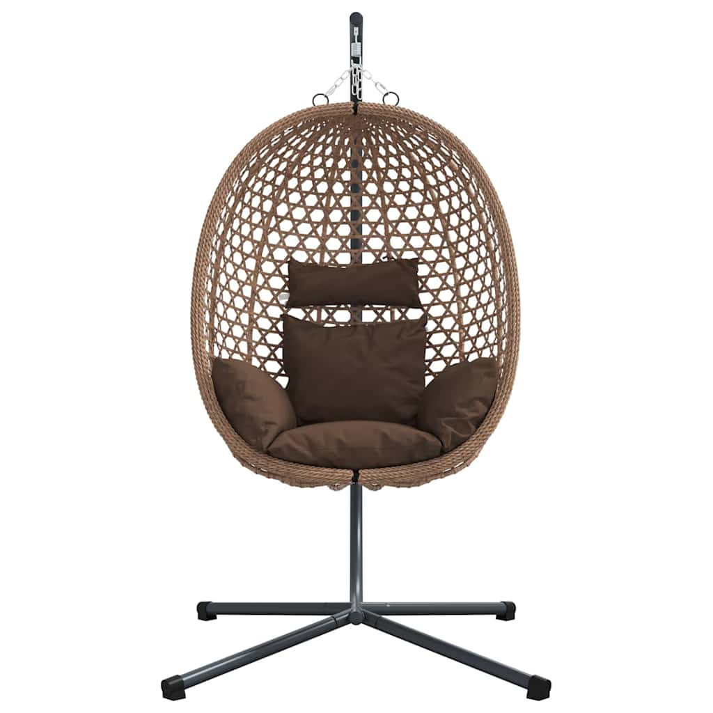 Sedia Uovo Sospesa 104 X 100 X 191 Cm Polyrattan