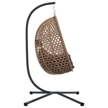 Sedia Uovo Sospesa 104 X 100 X 191 Cm Polyrattan
