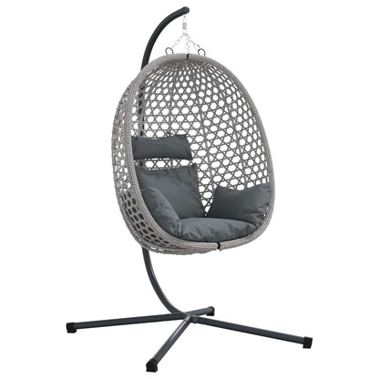 Sedia Uovo Sospesa 104 X 100 X 191 Cm Polyrattan