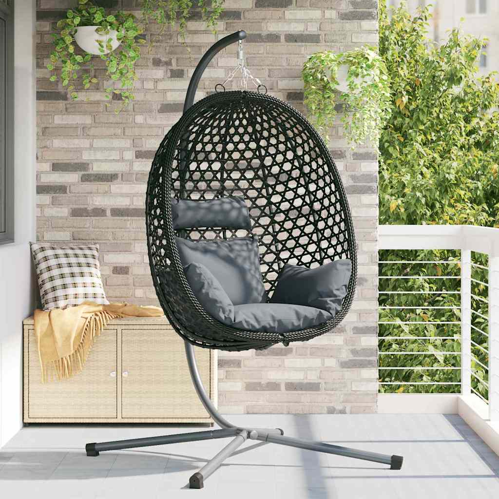 Sedia Uovo Sospesa 104 X 100 X 191 Cm Polyrattan