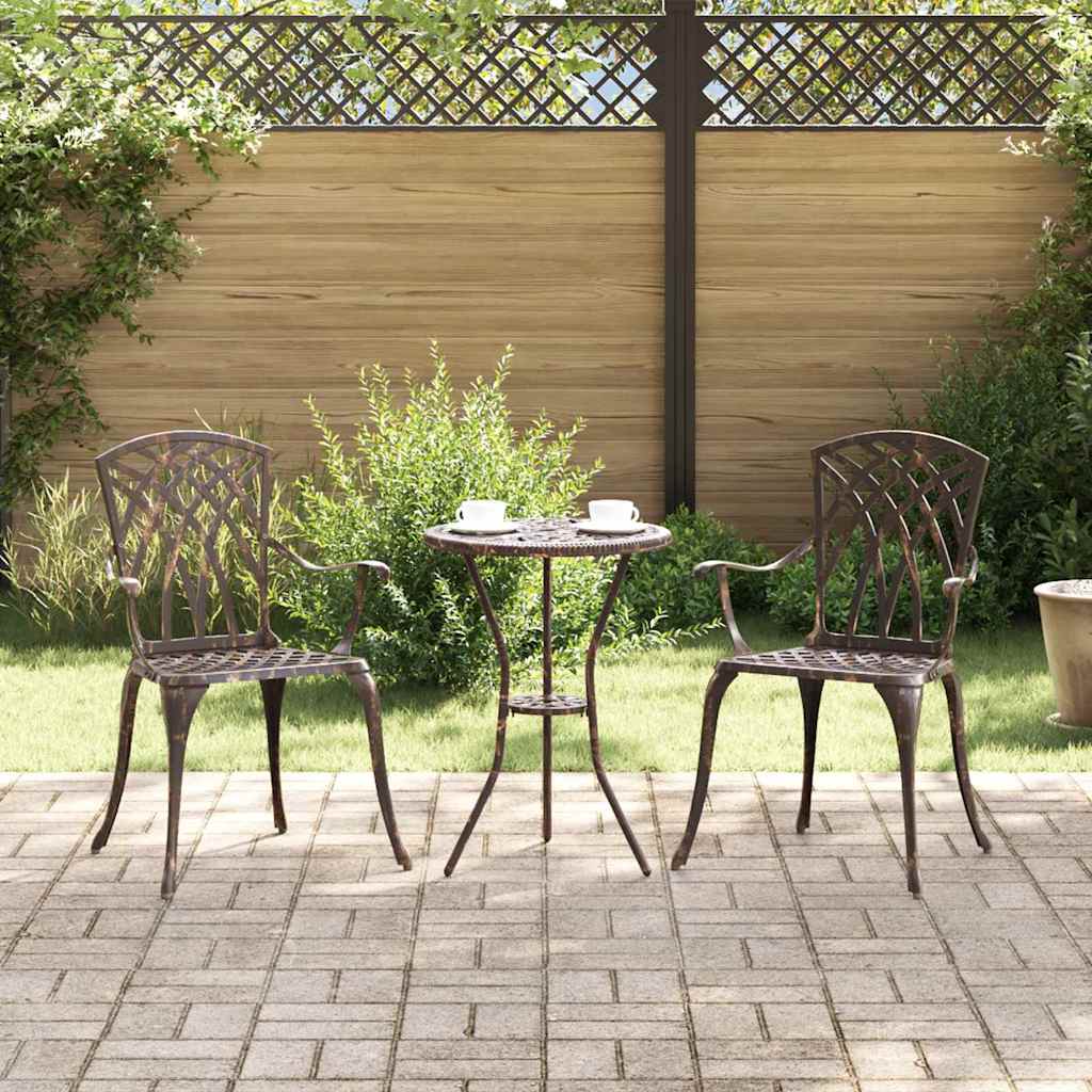 Sedia Da Giardino 2 Pcs 53 X 51 X 88,5Cm Alluminio