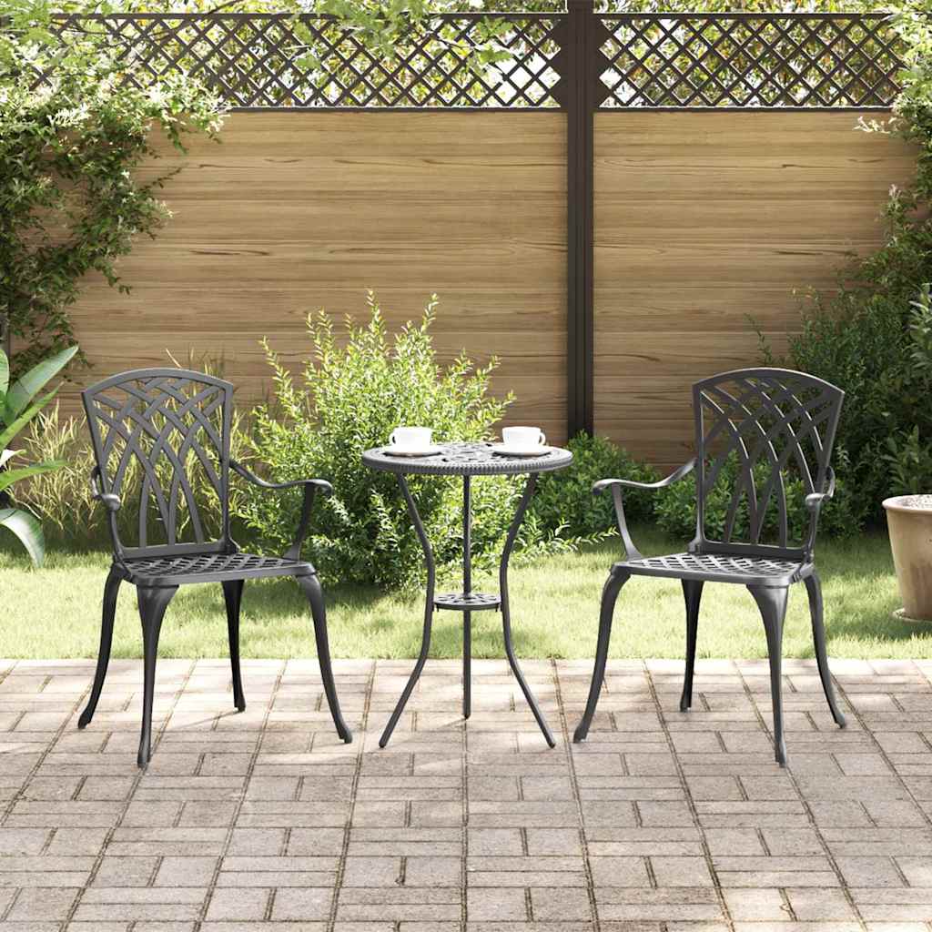 Sedia Da Giardino 2 Pcs 53 X 51 X 88,5Cm Alluminio