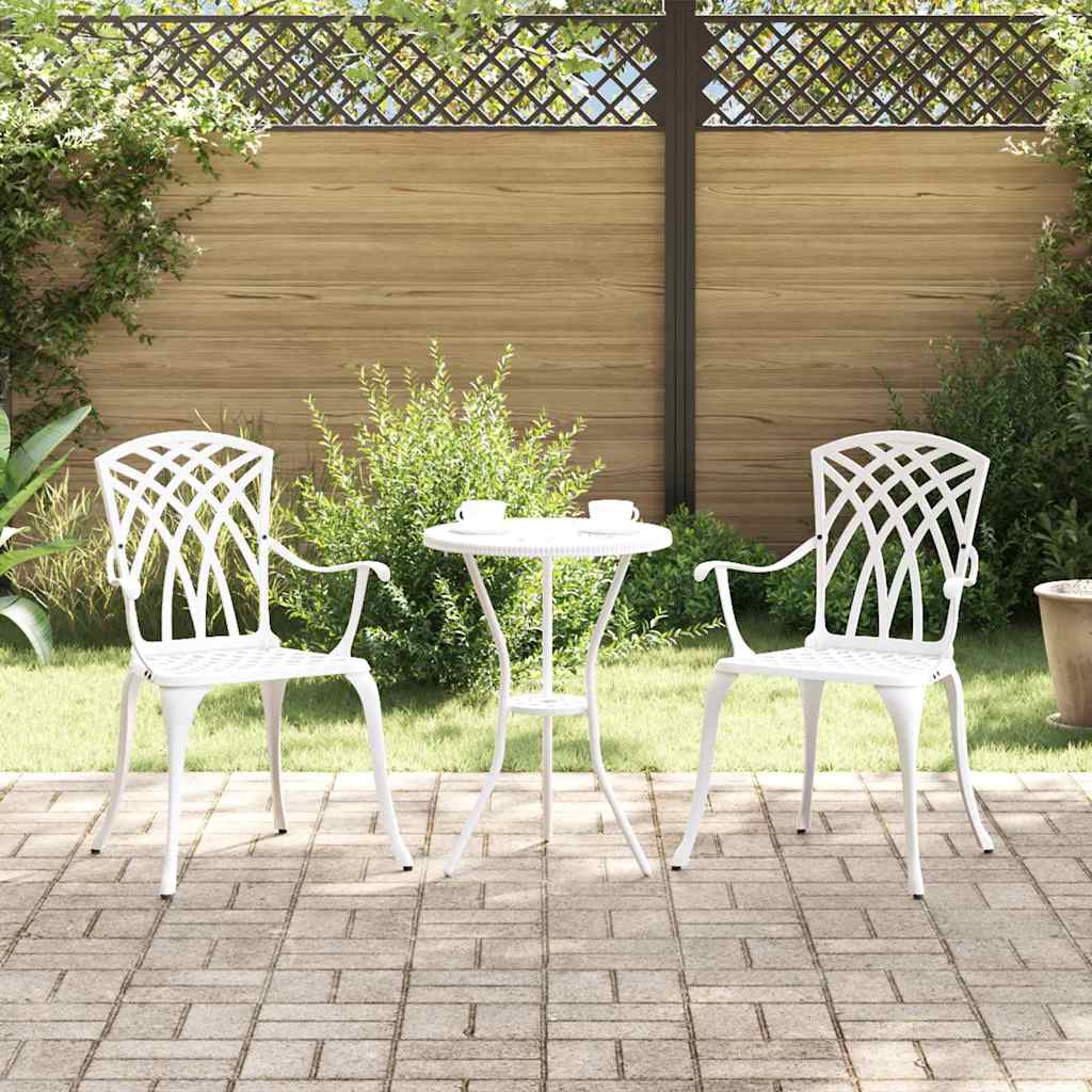 Sedia Da Giardino 2 Pcs 53 X 51 X 88,5Cm Alluminio