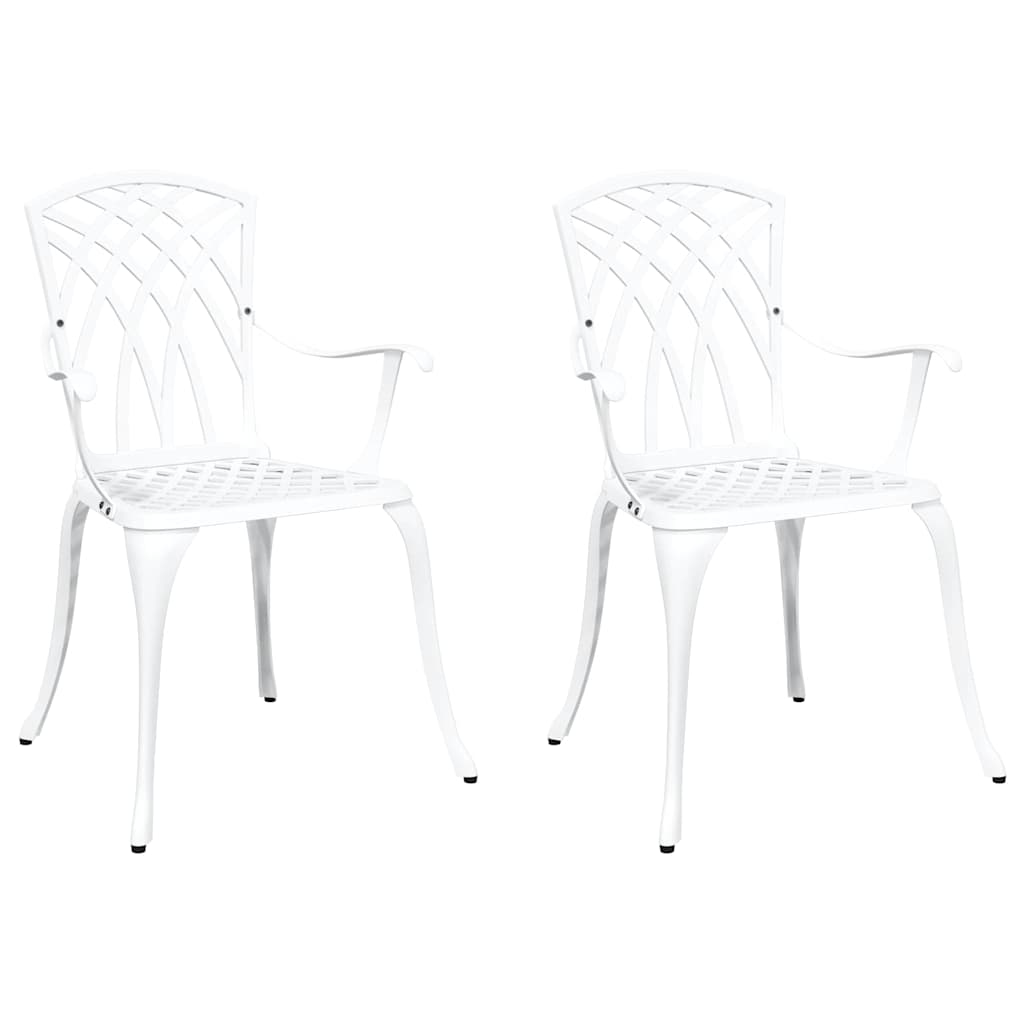 Sedia Da Giardino 2 Pcs 53 X 51 X 88,5Cm Alluminio