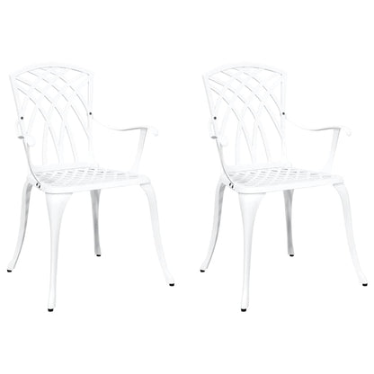 Sedia Da Giardino 2 Pcs 53 X 51 X 88,5Cm Alluminio