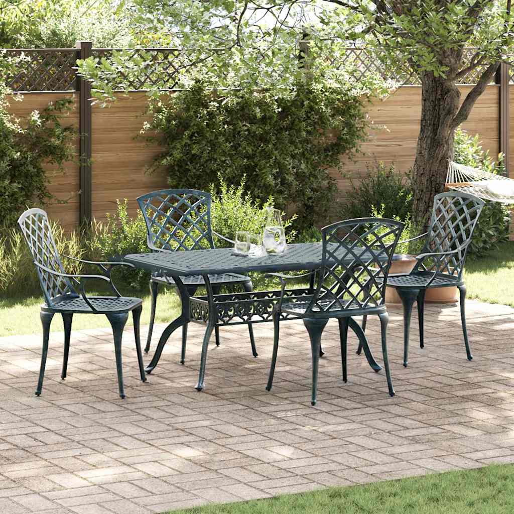 Sedia Da Giardino 4 Pcs 61 X 60,5 X 93Cm Alluminio