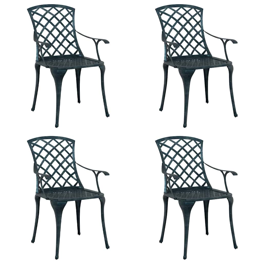 Sedia Da Giardino 4 Pcs 61 X 60,5 X 93Cm Alluminio