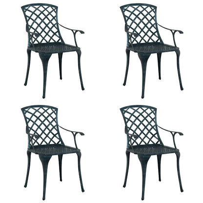 Sedia Da Giardino 4 Pcs 61 X 60,5 X 93Cm Alluminio