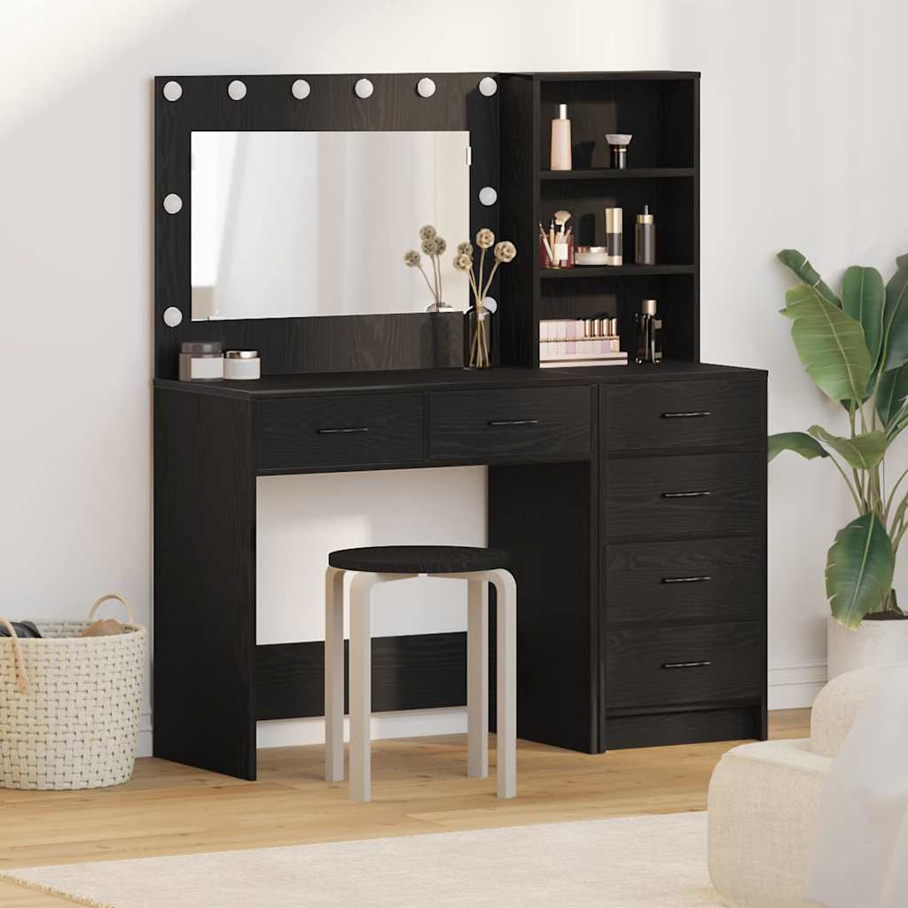 Tavolo Da Trucco Con Cassetto Grigio Chiaro 78.5 X 41 X 135 Cm