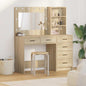 Tavolo Da Trucco Con Cassetto Grigio Chiaro 78.5 X 41 X 135 Cm
