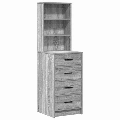 Tavolo Da Trucco Con Cassetto Grigio Chiaro 78.5 X 41 X 135 Cm