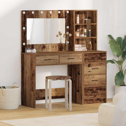 Tavolo Da Trucco Con Cassetto Grigio Chiaro 78.5 X 41 X 135 Cm