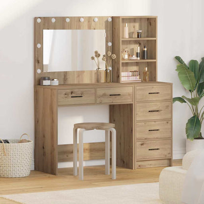 Tavolo Da Trucco Con Cassetto Grigio Chiaro 78.5 X 41 X 135 Cm