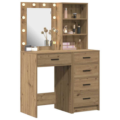 Tavolo Da Trucco Con Cassetto 2 Pcs Marrone 50 X 41 X 135 Cm