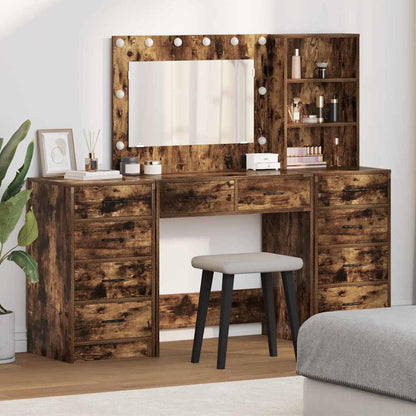 Tavolo Da Trucco 3 Pcs Legno Multistrato