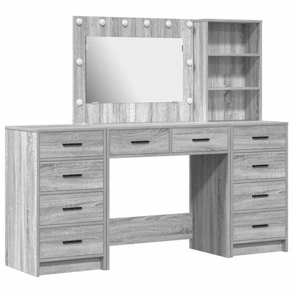 Tavolo Da Trucco 3 Pcs Legno Multistrato