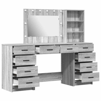 Tavolo Da Trucco 3 Pcs Legno Multistrato