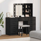 Tavolo Da Trucco Con Cassetto 3 Pcs Marrone Legno Multistrato