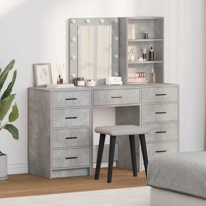 Tavolo Da Trucco Con Cassetto 3 Pcs Marrone Legno Multistrato