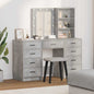 Tavolo Da Trucco Con Cassetto 3 Pcs Marrone Legno Multistrato