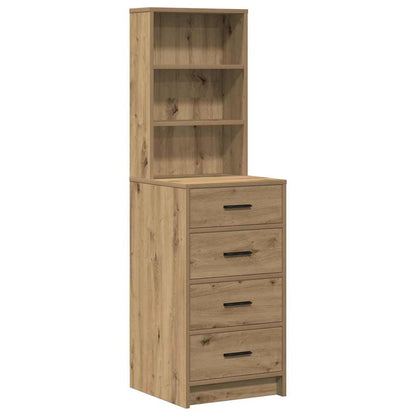 Tavolo Da Trucco Con Cassetto 3 Pcs Marrone Legno Multistrato