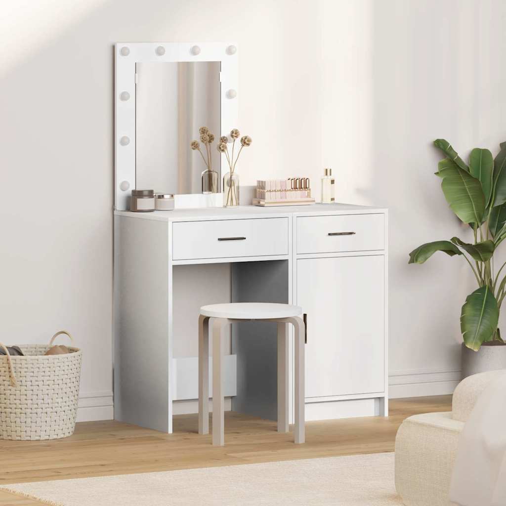 Tavolo Da Trucco Con Cassetto 2 Pcs Grigio 50 X 41 X 135 Cm