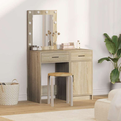 Tavolo Da Trucco Con Cassetto 2 Pcs Grigio 50 X 41 X 135 Cm