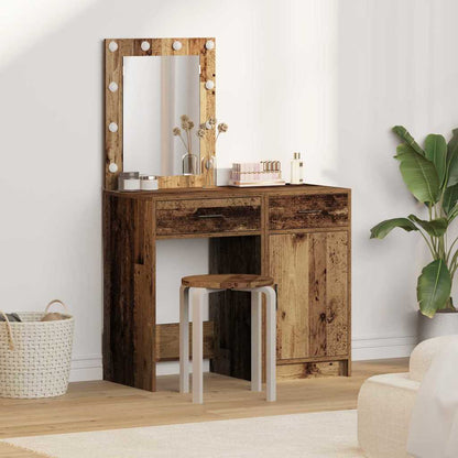 Tavolo Da Trucco Con Cassetto 2 Pcs Grigio 50 X 41 X 135 Cm