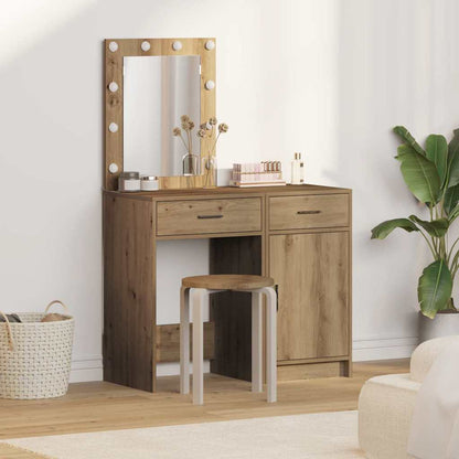 Tavolo Da Trucco Con Cassetto 2 Pcs Grigio 50 X 41 X 135 Cm