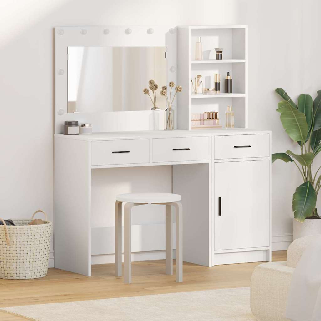 Tavolo Da Trucco Con Cassetto 2 Pcs Marrone Legno Multistrato