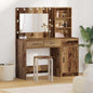 Tavolo Da Trucco Con Cassetto 2 Pcs Marrone Legno Multistrato