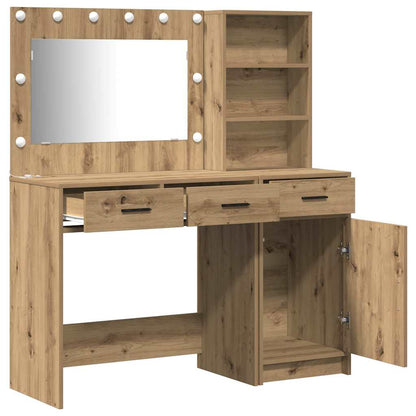 Tavolo Da Trucco Con Cassetto 2 Pcs Marrone Legno Multistrato
