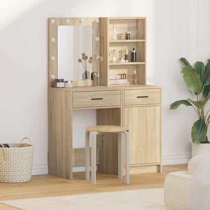 Set Da Tavolo Da Trucco Con Led 2 Pcs
