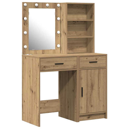 Set Da Tavolo Da Trucco Con Led 2 Pcs