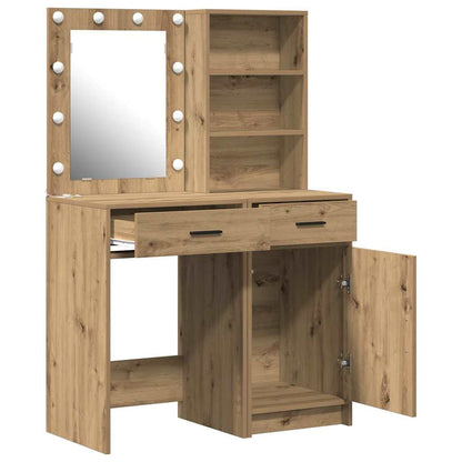 Set Da Tavolo Da Trucco Con Led 2 Pcs