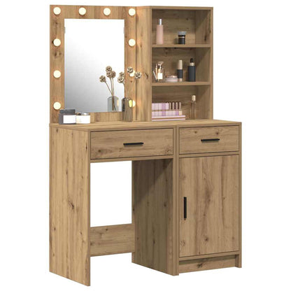 Set Da Tavolo Da Trucco Con Led 2 Pcs
