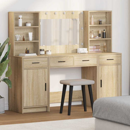 Set Da Tavolo Da Trucco Con Led 3 Pcs