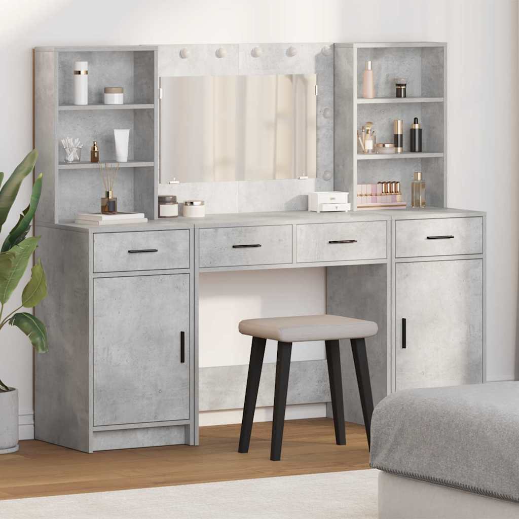 Set Da Tavolo Da Trucco Con Led 3 Pcs