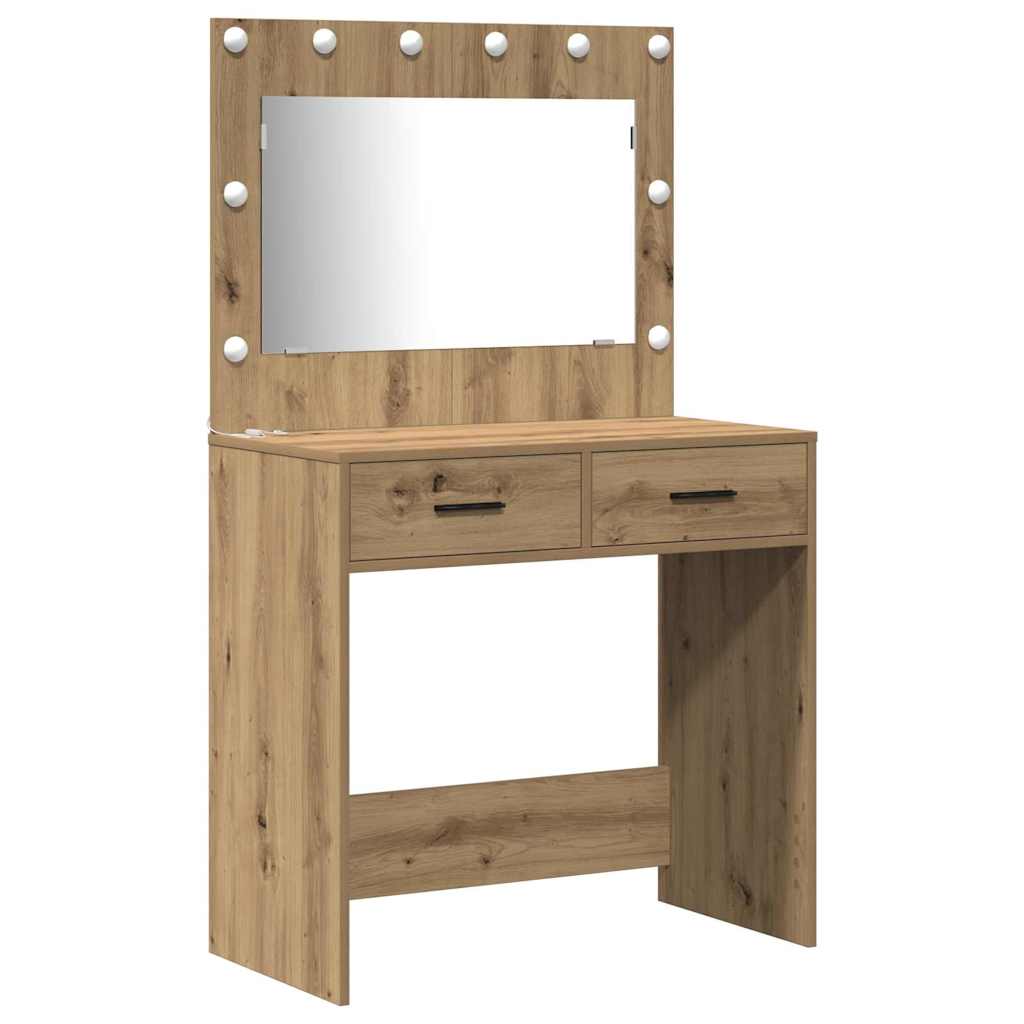Set Da Tavolo Da Trucco Con Led 3 Pcs