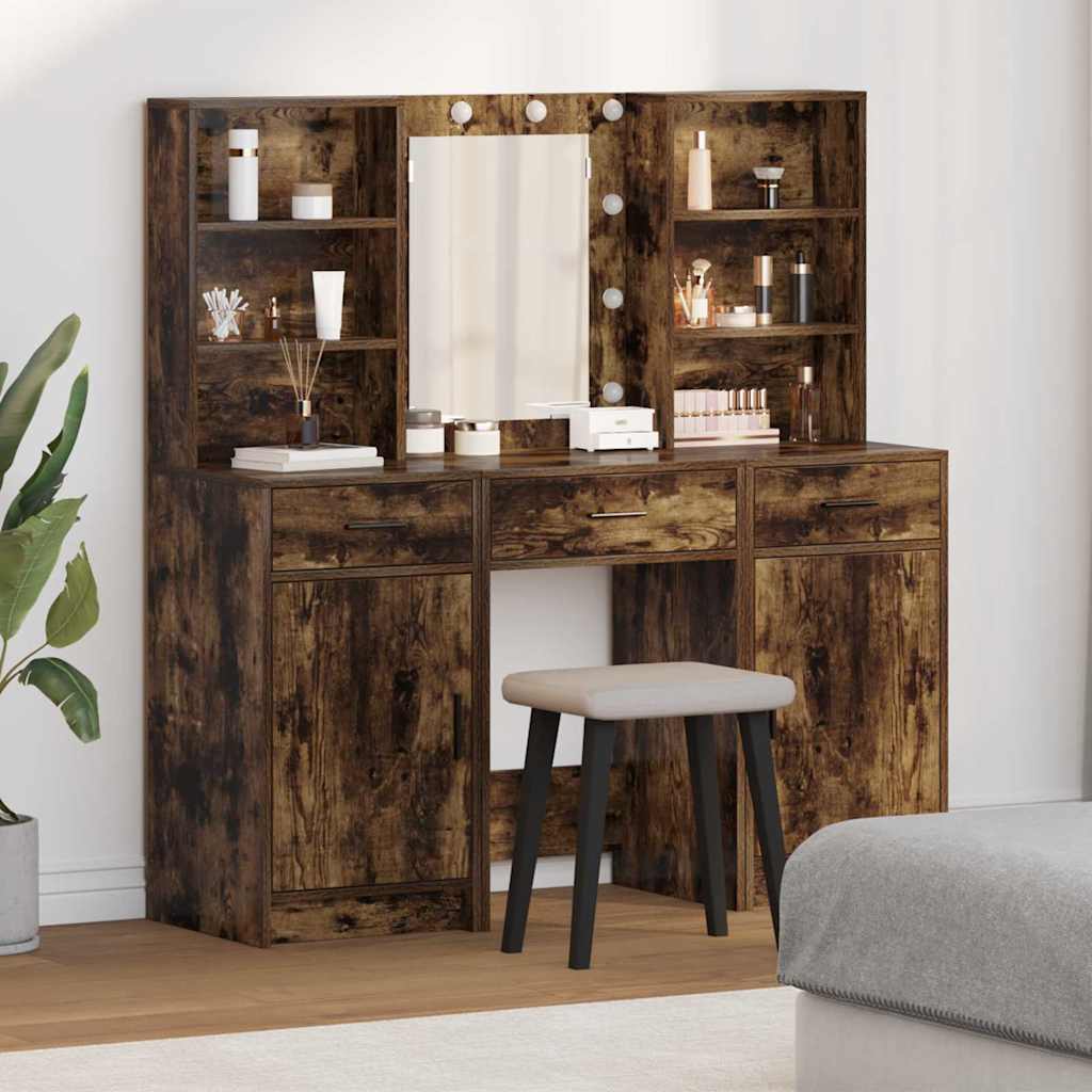 Set Da Tavolo Da Trucco Con Led 3 Pcs